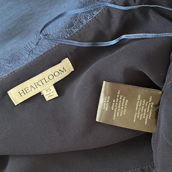 Heartloom Blue Satin cami, size XS - Picture 5 of 6